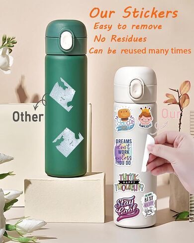 300 PCS Motivational & Positive Affirmation Sticker Pack – Inspirational Vinyl Quote Stickers for Teens, Adults & Teachers | Waterproof Decals for Water Bottles, Laptops, Journals & Scrapbooks in Kuwait