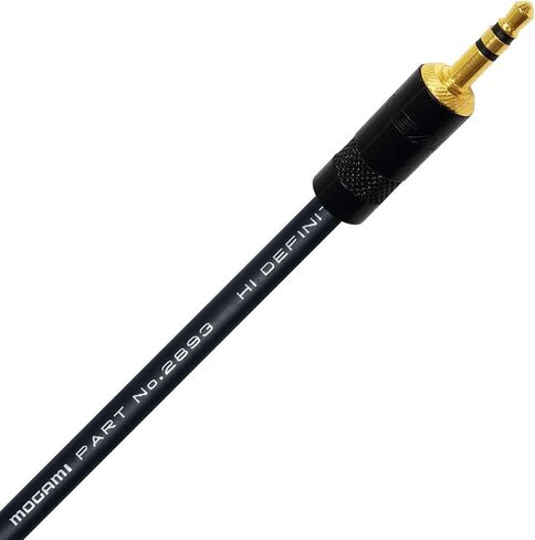WORLDS BEST CABLES 10 Foot - Quad Balanced Headphone Extension Cable Custom Made Using Mogami 2893 Wire and Neutrik-Rean NYS231BG Male & NYS240BG Female 3.5mm Gold TRS Plugs in Saudi Arabia