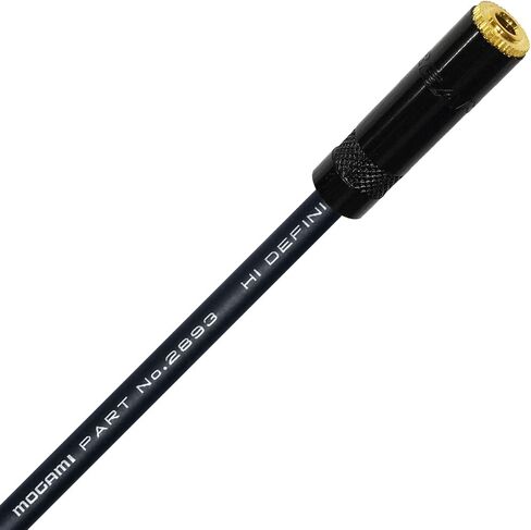 WORLDS BEST CABLES 10 Foot - Quad Balanced Headphone Extension Cable Custom Made Using Mogami 2893 Wire and Neutrik-Rean NYS231BG Male & NYS240BG Female 3.5mm Gold TRS Plugs in Saudi Arabia