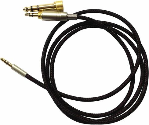 كابل صوت بديل لسلك سماعة الرأس من NewFantasia متوافق مع سماعات Philips Audio Fidelio X2HR، Audio Fidelio L2، SHP9600 سلكية، SHP9500، SHP9500S 1.2 متر/4 قدم in Kuwait