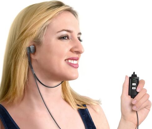 سماعة النسخ ECS WordHear-O مقاس 3.5 مم، بنمط أسفل الذقن | ستيريو مدمج/أحادي ومستوى الصوت، سلك بطول 10 بوصات، مشبك ملابس، 3 أزواج إسفنجية إضافية، متوافق مع قابس 3.5 مم للكمبيوتر وأجهزة النسخ in Kuwait