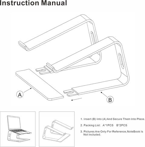 Ergonomic Aluminum Laptop Mount - Adjustable Computer Stand for MacBook Pro/Air HP Lenovo Samsung Dell - Fits 10-17.3" Laptops (Apple Green) in Kuwait