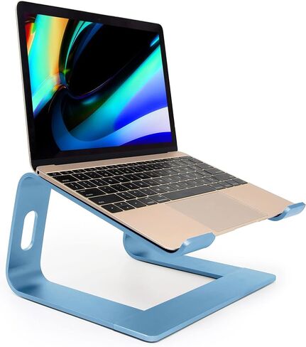 Ergonomic Aluminum Laptop Mount - Adjustable Computer Stand for MacBook Pro/Air HP Lenovo Samsung Dell - Fits 10-17.3" Laptops (Apple Green) in Kuwait