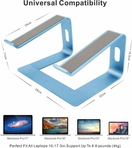 Ergonomic Aluminum Laptop Mount - Adjustable Computer Stand for MacBook Pro/Air HP Lenovo Samsung Dell - Fits 10-17.3" Laptops (Apple Green) in Kuwait