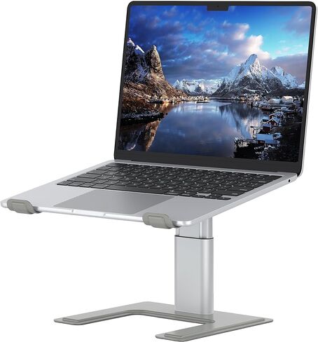ALASHI Laptop Stand, Height Adjustable Desk Riser, 10-17.3", Black in Saudi Arabia