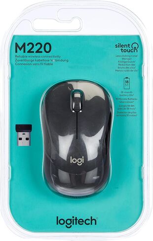 M220 Silent Mouse, Wireless Black in Saudi Arabia