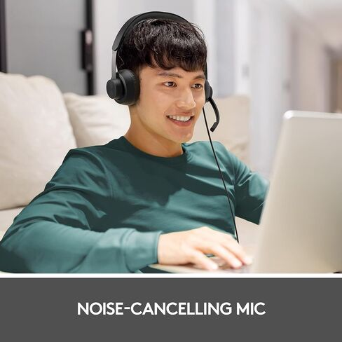Logitech Zone 900 On-Ear Wireless Bluetooth Headset with Advanced Noise-canceling Microphone, Connect up to 6 Wireless Devices with one Receiver, Quick Access to ANC and Bluetooth in Saudi Arabia