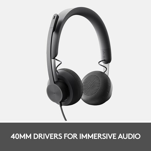 Logitech Zone 900 On-Ear Wireless Bluetooth Headset with Advanced Noise-canceling Microphone, Connect up to 6 Wireless Devices with one Receiver, Quick Access to ANC and Bluetooth in Saudi Arabia