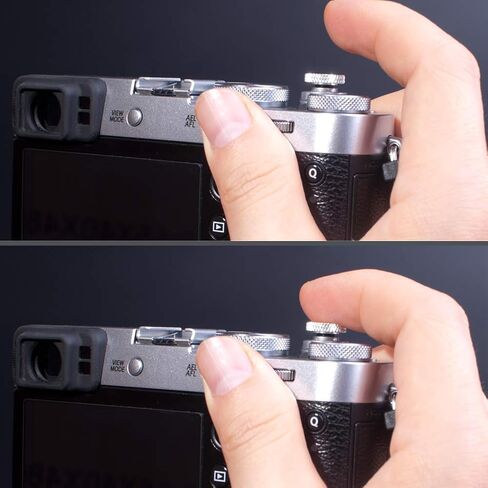 VKO Metal Soft Shutter Release Button,Delicate Camera Shutter Button Knurled Shape Silver(2-Pack) in Saudi Arabia