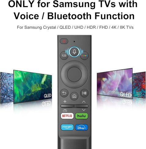 New Replacement Voice Remote for Samsung TVs，Compatible for Samsung QLED UHD HDR FHD 4K 8K Smart TVs in Kuwait