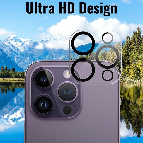 3 Pack Privacy Screen Protector for iPhone 14 Pro Max[6.7 inch], Sensor Protection, Dynamic Island Compatible, 9H Anti Spy Private Tempered Glass Film, Anti-Scratch, Case Friendly, Easy in Kuwait