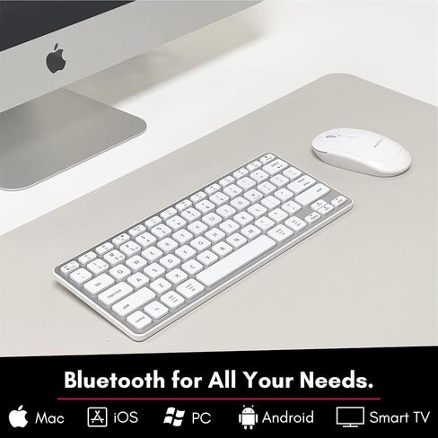 Macally Backlit Mac Keyboard | Compatible Apple Bluetooth Keyboard | Small Wireless Keyboard for MacBook Pro/Air, iMac, Mac Pro/Mini in Saudi Arabia