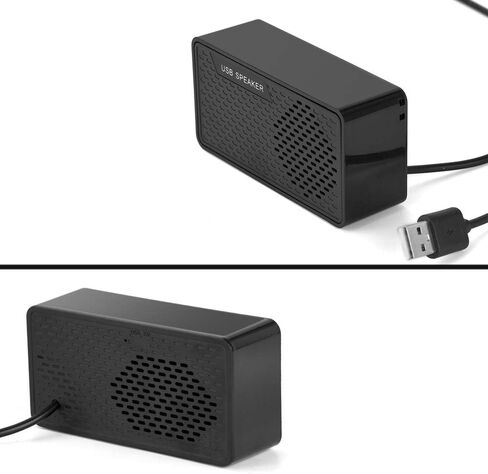 مكبر صوت صغير محمول بسلك USB يعمل بمكبر صوت ستيريو للوسائط المتعددة للكمبيوتر والنوت بوك والكمبيوتر المكتبي واللابتوب وعداد الدفع in Saudi Arabia