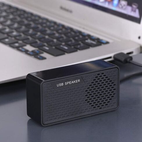 مكبر صوت صغير محمول بسلك USB يعمل بمكبر صوت ستيريو للوسائط المتعددة للكمبيوتر والنوت بوك والكمبيوتر المكتبي واللابتوب وعداد الدفع in Saudi Arabia