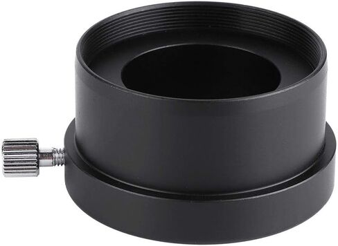 2 to 1.25 Telescope Adapter,2" to 1.25" Telescope Eyepiece Mount Adapter Black Metal Accessories Adaptor in Saudi Arabia