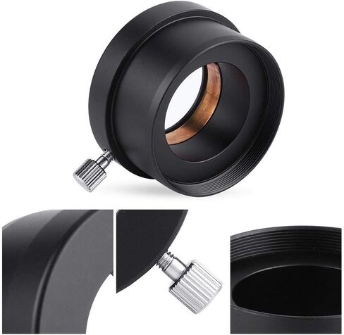 2 to 1.25 Telescope Adapter,2" to 1.25" Telescope Eyepiece Mount Adapter Black Metal Accessories Adaptor in Saudi Arabia