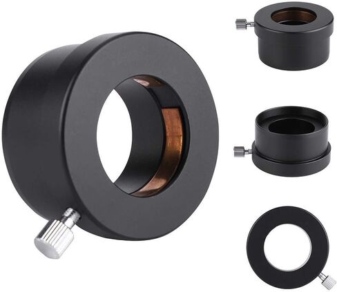 2 to 1.25 Telescope Adapter,2" to 1.25" Telescope Eyepiece Mount Adapter Black Metal Accessories Adaptor in Saudi Arabia