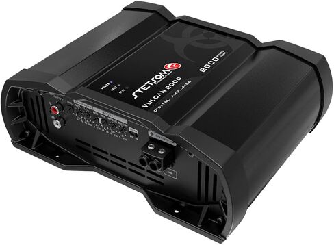 Stetsom Vulcan 5000 1 Ohm Car Amplifier، Mono Full Range 5000.1 5K Watts RMS، 1Ω صوت السيارة الثابت، جودة صوت HD، Crossover & Bass Boost، مكبر صوت ستيريو للسيارة Subwoofer MD، مبردات ذكية in Kuwait