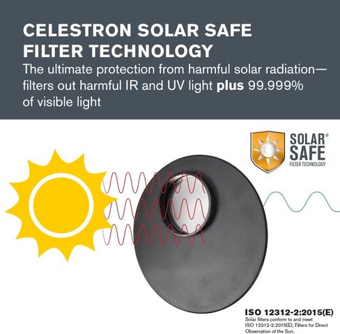 Celestron – EclipSmart Safe Solar Eclipse Telescope Filter – Meets ISO 12312-2:2015(E) Standards – Works with Existing 102mm AZ Telescopes – Observe Solar Eclipses and Sunspots – Safe, Snug Fit in Kuwait