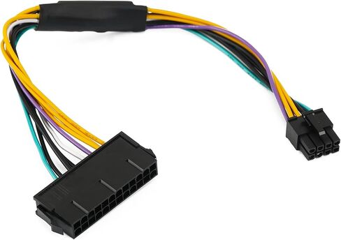 GOURIDE 24-Pin to 8-Pin 18AWG ATX Power Supply Adapter Cable Replacement for DELL Optiplex 3020 7020 9020 Precision T1700 12-inch 30CM(1pack) in Kuwait