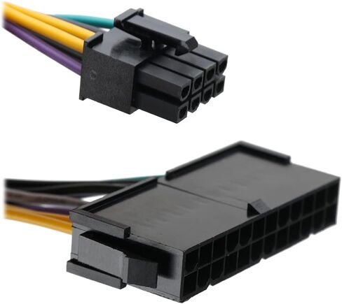 GOURIDE 24-Pin to 8-Pin 18AWG ATX Power Supply Adapter Cable Replacement for DELL Optiplex 3020 7020 9020 Precision T1700 12-inch 30CM(1pack) in Kuwait