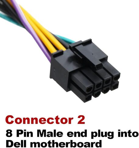 GOURIDE 24-Pin to 8-Pin 18AWG ATX Power Supply Adapter Cable Replacement for DELL Optiplex 3020 7020 9020 Precision T1700 12-inch 30CM(1pack) in Kuwait