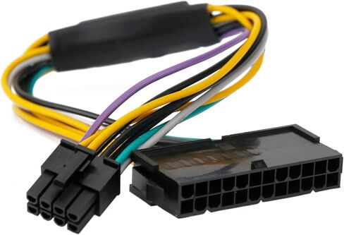 GOURIDE 24-Pin to 8-Pin 18AWG ATX Power Supply Adapter Cable Replacement for DELL Optiplex 3020 7020 9020 Precision T1700 12-inch 30CM(1pack) in Kuwait