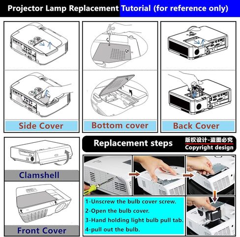 مصباح بديل Aurabeam Star-LAMP NP18LP مع مبيت لـ NEC NP-V300W NP-V300X V300WG V300X V281W+ V311W V311X VE280 VE280X VE281 VE281X VE282 VE282X in Kuwait