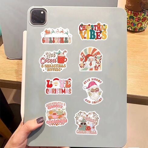 150Pcs Halloween Ghost Stickers,Groovy Boho Hippie Cute Ghost Waterproof Vinyl Stickers for Water Bottle,Laptop,Phone,Cup,Bumper,Skateboard,Luggage,Gifts for Kid Teens,Adults in Kuwait