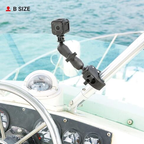 RAM Mounts RAP-B-404U Tough-Claw Medium Clamp Base with B Size 1" Ball for Rails 1" to 1.875" in Diameter in Saudi Arabia