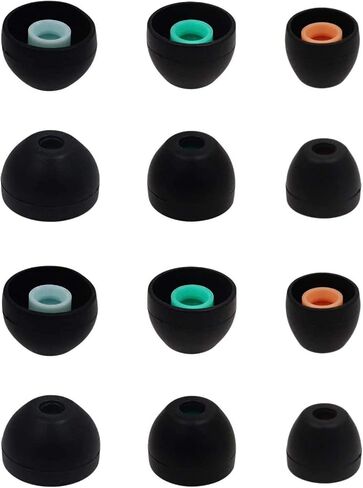 ALXCD Eartips Compatible with Sony WF-1000XM4 Earbuds, S/M/L 3 Pairs Soft Silicone Ear Tips Earbuds Tips, Compatible with Sony WF-1000XM4 Silicon Tips XM4 3 Pairs, SML, Black in Kuwait
