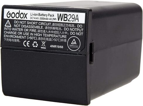 Godox WB29 WB29A Battery for Godox AD200 AD200Pro AD300 Pro Flash DC 14.4V 3000mAh 41.76Wh Lithium Battery Power Pack (Upgrade Version of WB29 Battery) in Saudi Arabia