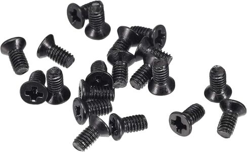 uxcell M2.5 x 5mm Phillips Screw Fasteners Black for Laptop PC TV Fan Switch 500pcs in Kuwait