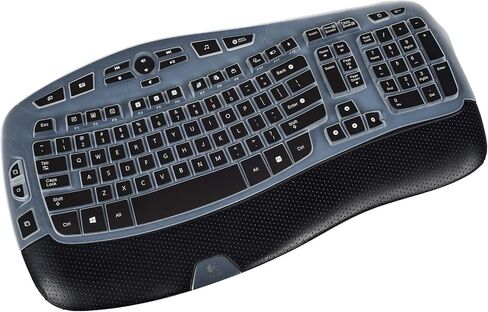 Keyboard Cover for Logitech Ergo K860 Wireless Ergonomic Keyboard, Black in Kuwait