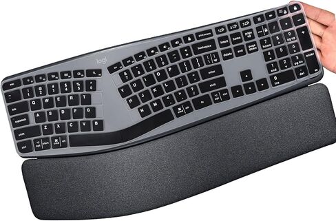 Keyboard Cover Skin for Logitech MX Keys S & MX Keys Wireless Keyboard | Logitech Craft Advanced Wireless Keyboard Protector, Silicone Anti Dust Cover Reduce Typing Noise(Not Fit MX Keys S for Mac) in Saudi Arabia