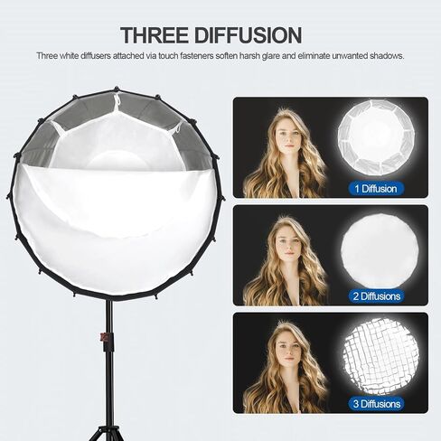 WELLMAKING 23.6x35.4 Rectangular Softbox with Bowens Mount for Photography | 60x90cm Size, Double Diffusers, Honeycomb Grid with Bag, Soft Light Control, Portrait Product Shooting, LED Flash Monolight in Saudi Arabia