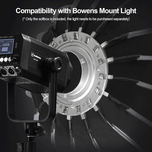 WELLMAKING 23.6x35.4 Rectangular Softbox with Bowens Mount for Photography | 60x90cm Size, Double Diffusers, Honeycomb Grid with Bag, Soft Light Control, Portrait Product Shooting, LED Flash Monolight in Saudi Arabia