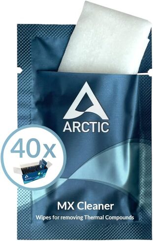 ARCTIC MX Cleaner (40 Pieces) - Cleaning Wipes for Removing Thermal Paste, 11.5 x 11.5 cm in Kuwait