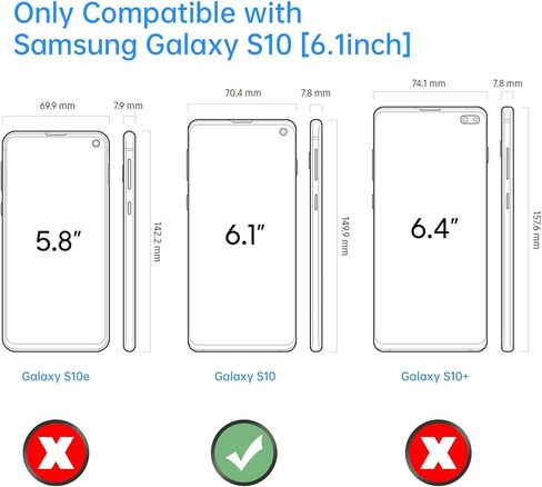 Galaxy S10 Battery Case, 6000mAh Rechargeable Battery Charging Case for Samsung Galaxy S10 External Backup Battery Power Bank Charger Protective Case Support Kickstand, Extended Your Battery Life in Kuwait