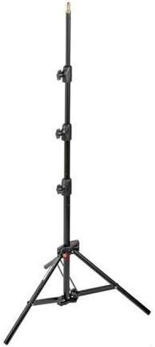 Manfrotto 1051BAC-3 6-Feet 9-Inches Alu Mini Compact Stand AC with 4 Section and 3 Risers, 3-Pack (Black) in Saudi Arabia