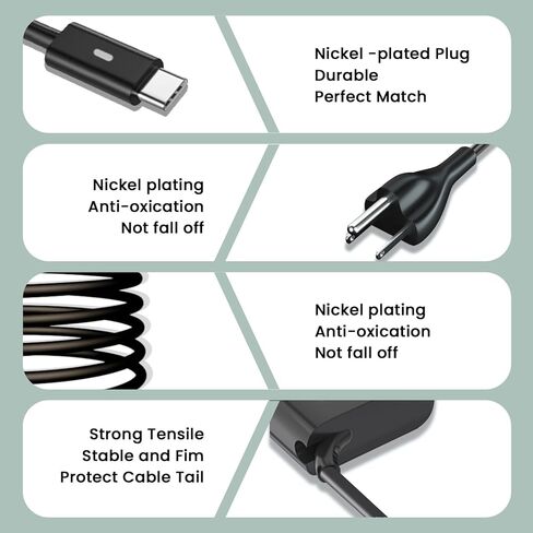 استبدال شاحن الكمبيوتر المحمول Dell، شاحن طاقة USB-C بقدرة 65 وات/45 وات، لسلك طاقة محول التيار المتردد من Dell Latitude/XPS 13/Chromebook من النوع C. in Kuwait