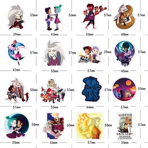 ان جي2دي58 مجموعة ستيكرات لاصقة من الفينيل بتصميم فيلم ذا اول هاوس 50 قطعة ملونة مقاومة للماء لزجاجة المياه واللابتوب وممتص الصدمات والسيارة والدراجة والامتعة والجيتار ولوح التزلج، 2-4 انش in Kuwait