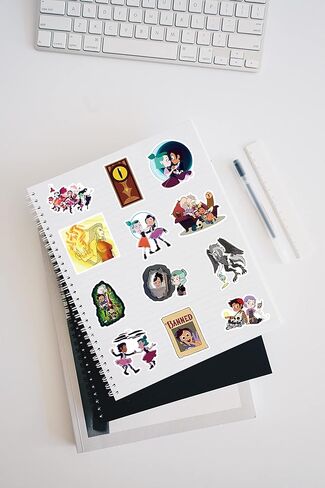 ان جي2دي58 مجموعة ستيكرات لاصقة من الفينيل بتصميم فيلم ذا اول هاوس 50 قطعة ملونة مقاومة للماء لزجاجة المياه واللابتوب وممتص الصدمات والسيارة والدراجة والامتعة والجيتار ولوح التزلج، 2-4 انش in Kuwait