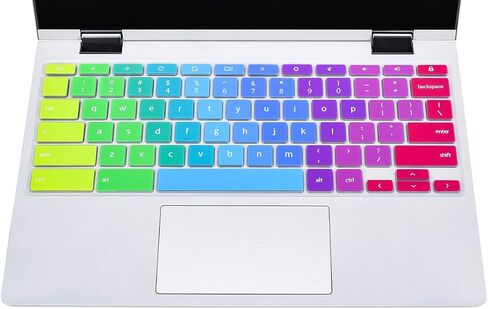 Lenovo Chromebook Keyboard Cover Skin - Flex 3, IdeaPad 3, Spin X360, Flex 5, C330/C340 100e/300e/500e, Ombre Pink in Kuwait