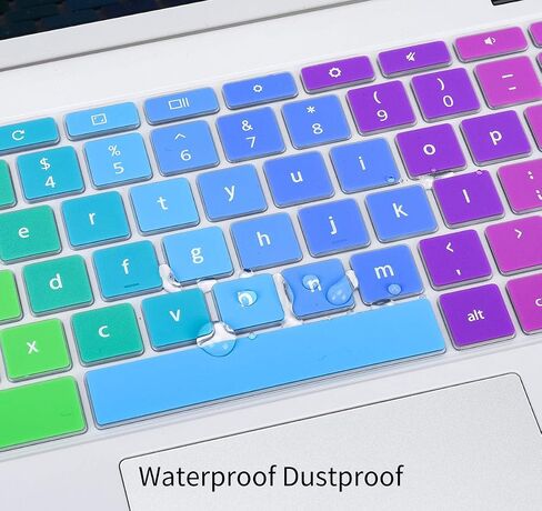 Lenovo Chromebook Keyboard Cover Skin - Flex 3, IdeaPad 3, Spin X360, Flex 5, C330/C340 100e/300e/500e, Ombre Pink in Kuwait