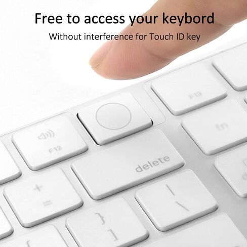 ProElife Ultra Thin Keyboard Cover Skin for Apple Magic Keyboard with Touch ID and Numeric Keypad Model-A2520 (for 2022 Mac Studio & 2021 Apple iMac 24 inch M1 Chip) 0.12-mm TPU Protector (Clear) in Saudi Arabia