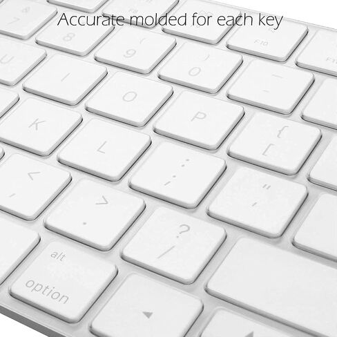 ProElife Ultra Thin Keyboard Cover Skin for Apple Magic Keyboard with Touch ID and Numeric Keypad Model-A2520 (for 2022 Mac Studio & 2021 Apple iMac 24 inch M1 Chip) 0.12-mm TPU Protector (Clear) in Saudi Arabia