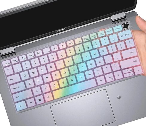 غطاء لوحة مفاتيح Dell لجهاز Latitude 3000 3340 5320 5330 5340 5350 7320 7330 7340 7350 13.3 بوصة - قوس قزح in Saudi Arabia