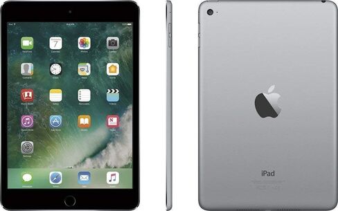 Apple iPad Mini 4 Wi-Fi, 7.9in Retina Display with 2048 x 1536 Resolution, A8 Chip, Touch ID, FaceTime, Up to 10 Hours of Battery Life - 128GB - Space Gray (Renewed) in Saudi Arabia