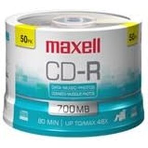 Maxell - Media 32x Cd-r For Music - 50 Spindle (625156) -